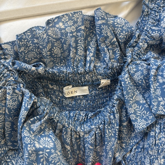 Doen Blue Floral Maxi Dress -S - Picture 9 of 9